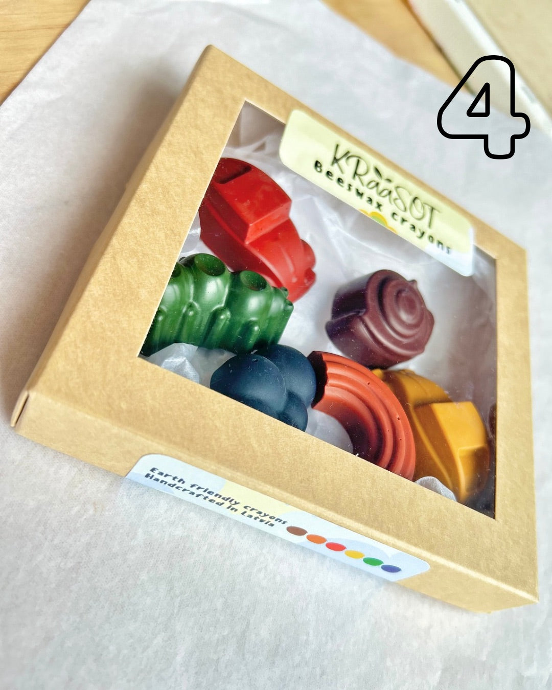 6 krāsu krītiņu komplekts- bez “fancy” iepakojuma