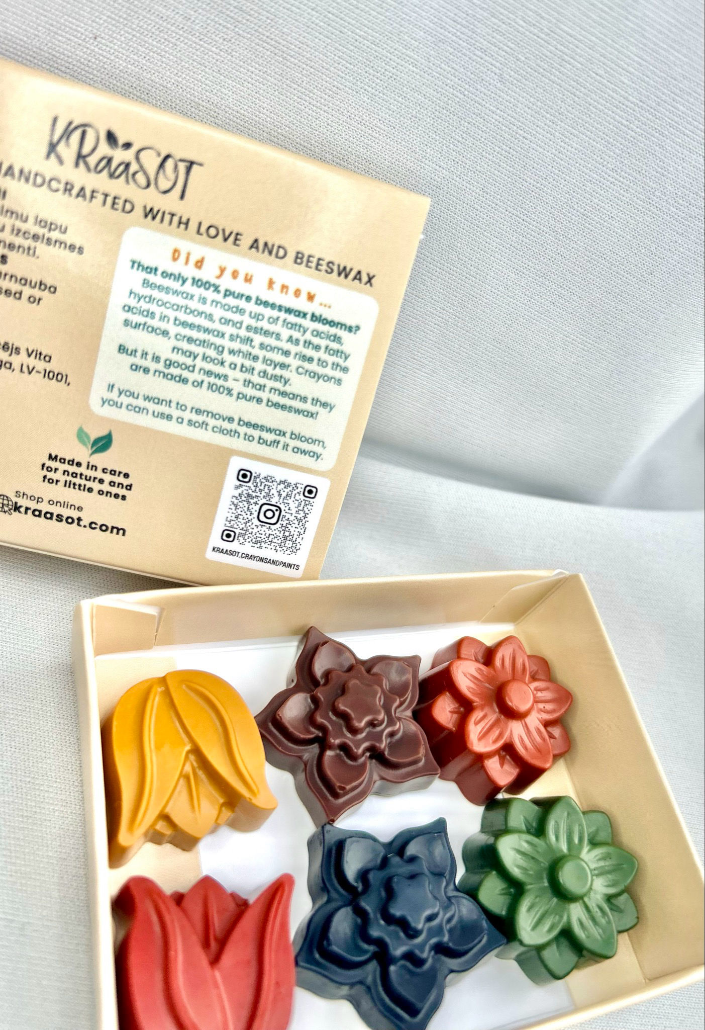 FLOWERS - Bišu Vaska Krītiņi / Beeswax Crayons