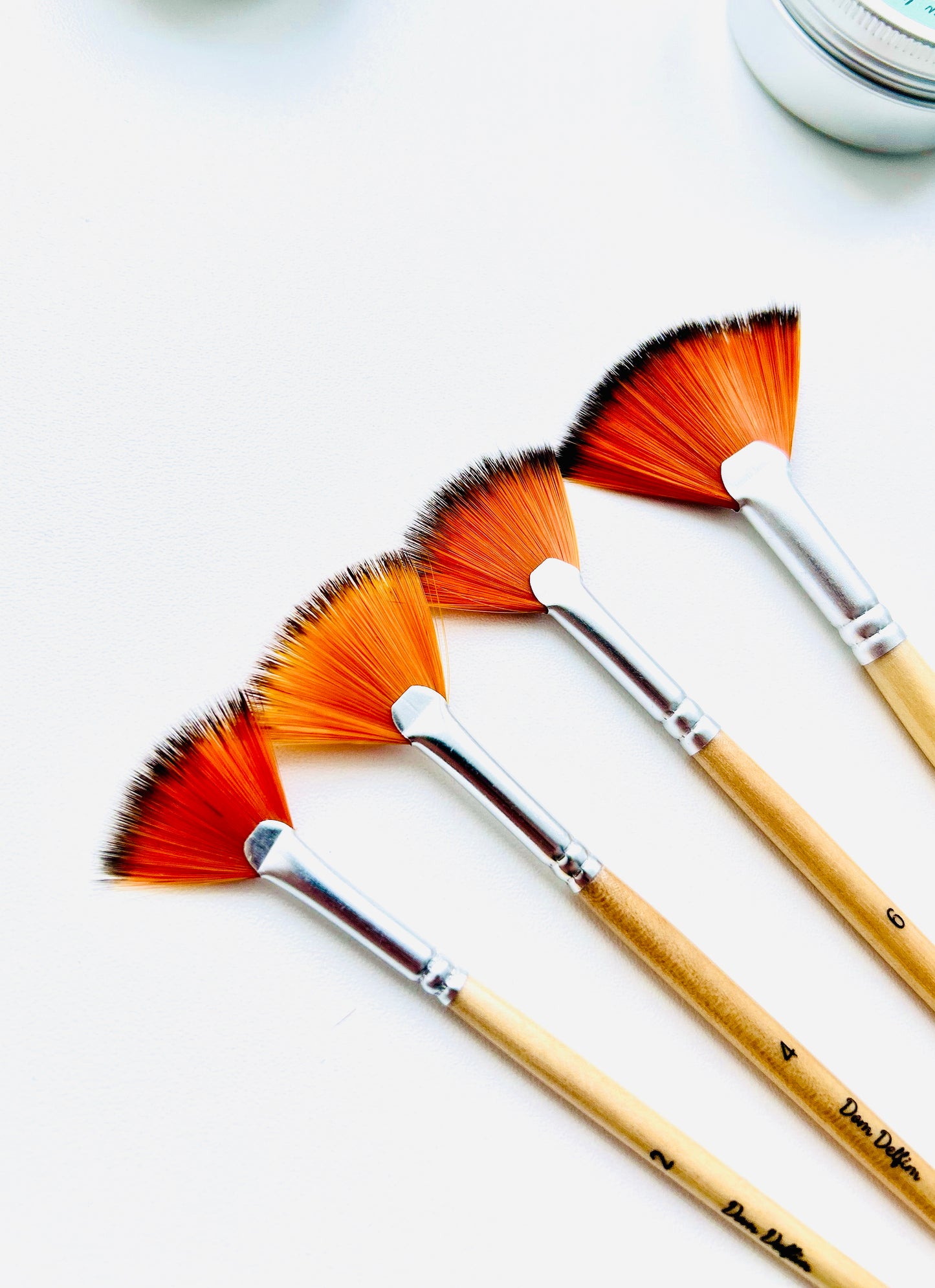 Expanded Bristle Brush for Watercolor - Single Piece | choose size