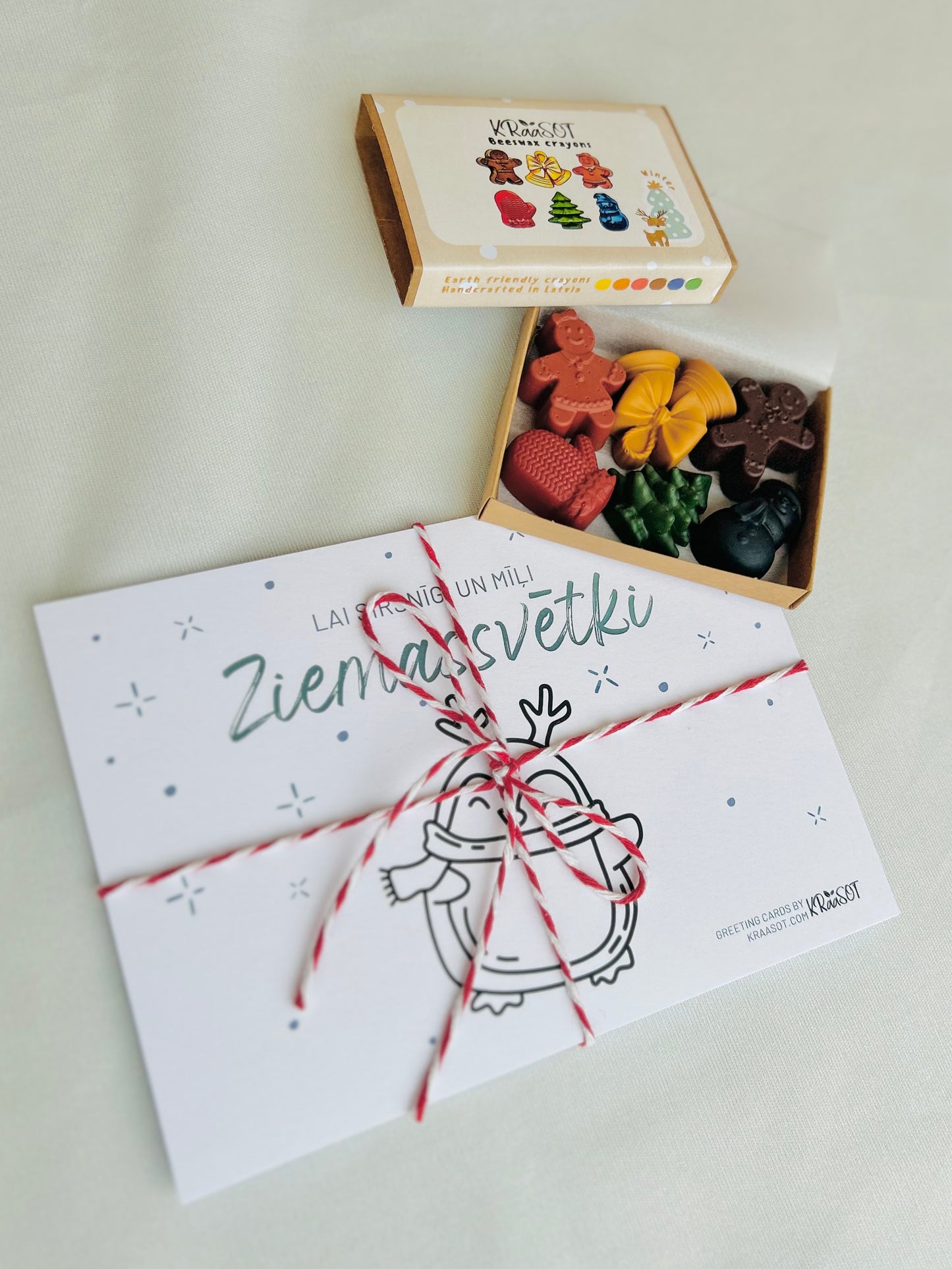 WINTER krītiņu komplekts + 6 krāsojamas kartītes