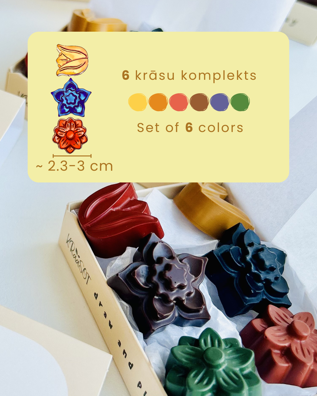 ZIEDIŅI - Bišu vaska krītiņi