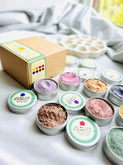 Powdered Watercolor Paints (set of 8 colors)