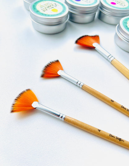 Expanded Bristle Brush for Watercolor - Single Piece | choose size