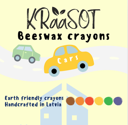 CARS - Bišu Vaska Krītiņi / Beeswax Crayons
