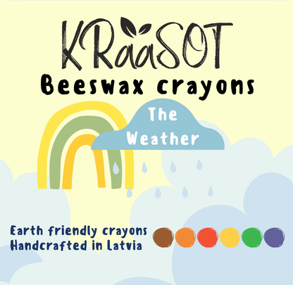 THE WEATHER - Bišu Vaska Krītiņi / Beeswax Crayons