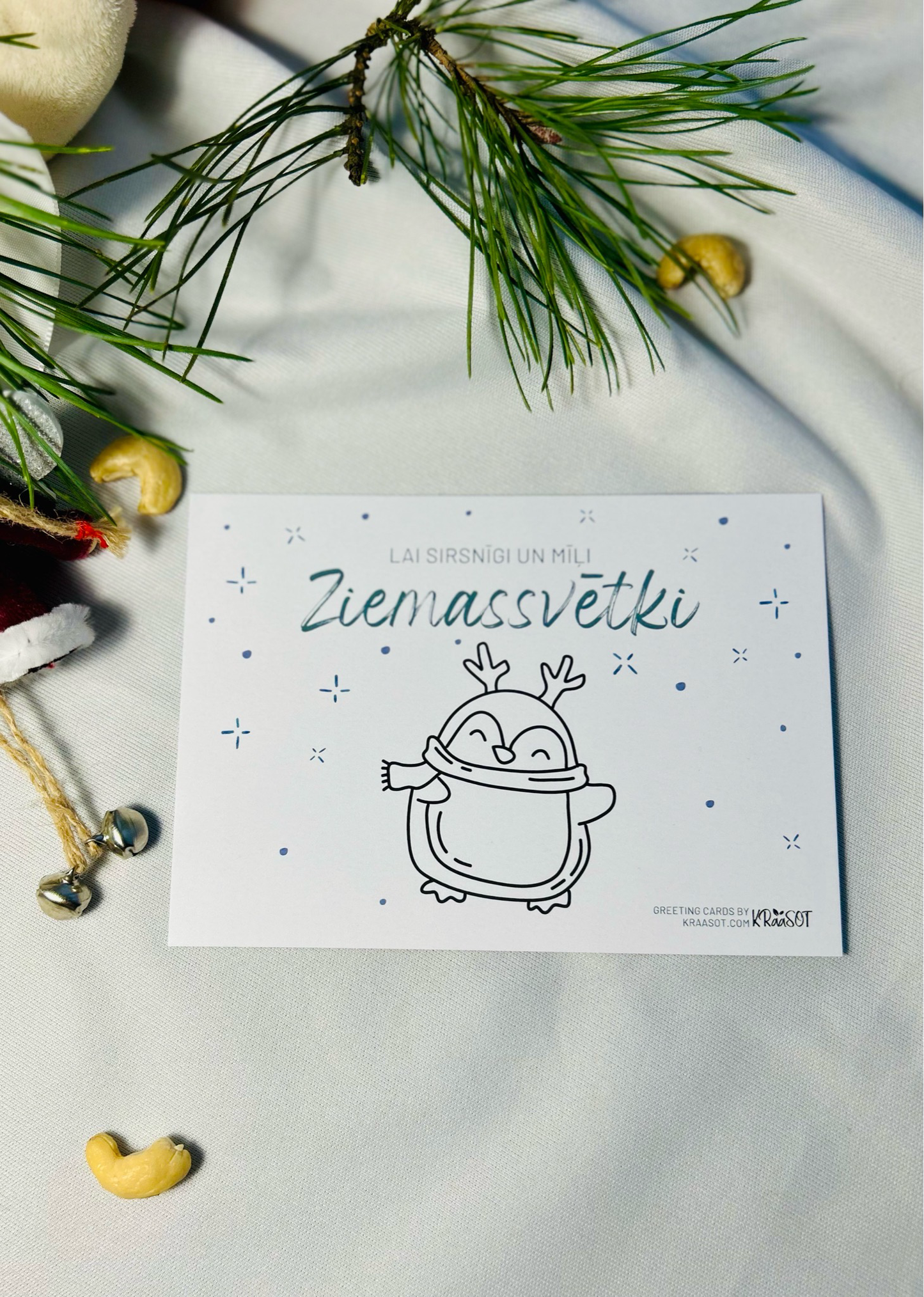 Krāsojamas Ziemassvētku Pastkartes