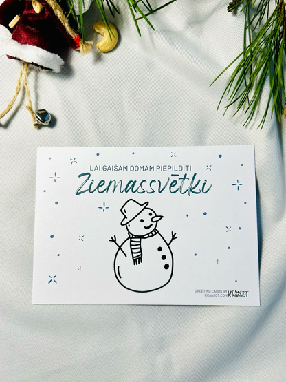 Krāsojamas Ziemassvētku Pastkartes