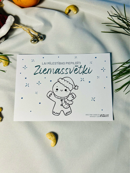 Krāsojamas Ziemassvētku Pastkartes