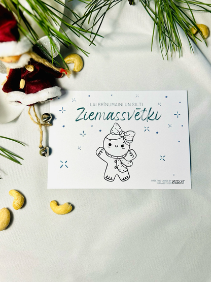 Krāsojamas Ziemassvētku Pastkartes