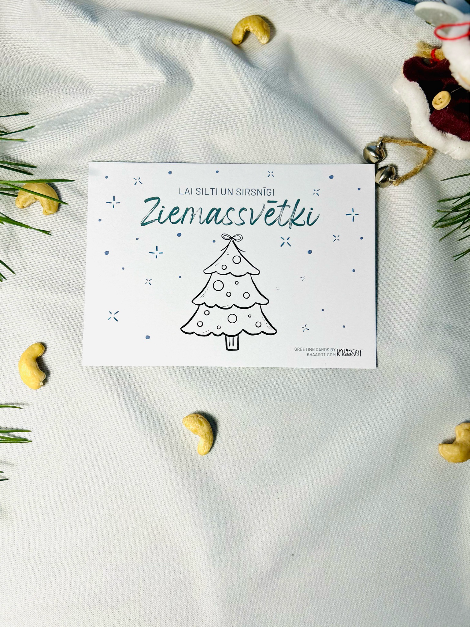 Krāsojamas Ziemassvētku Pastkartes