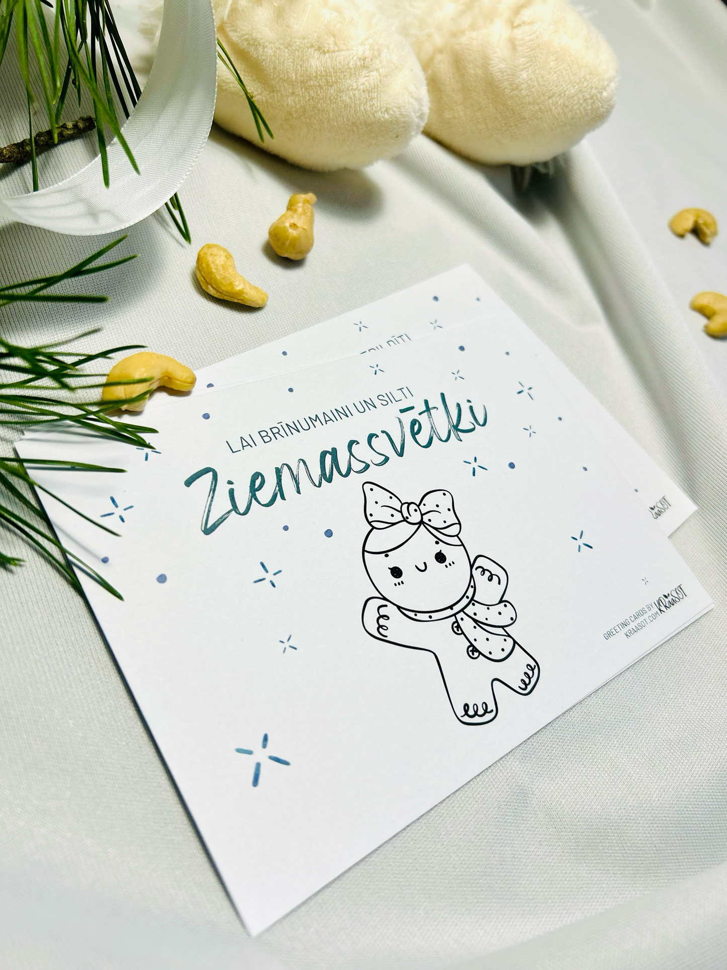 Krāsojamas Ziemassvētku Pastkartes