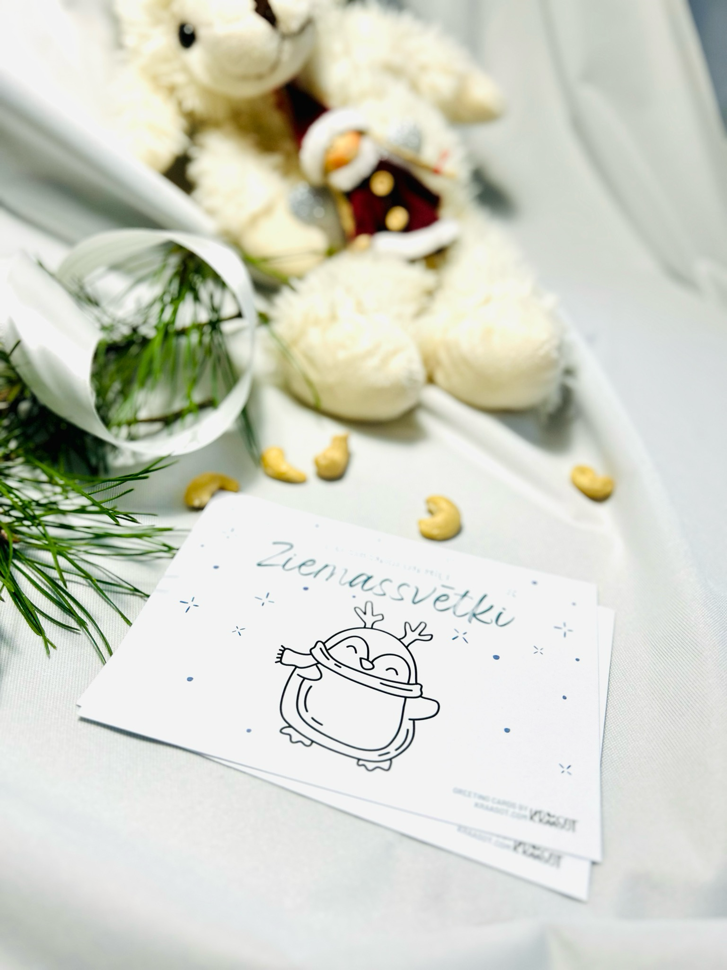 Krāsojamas Ziemassvētku Pastkartes