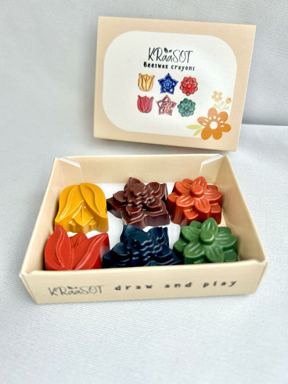 FLOWERS - Bišu Vaska Krītiņi / Beeswax Crayons