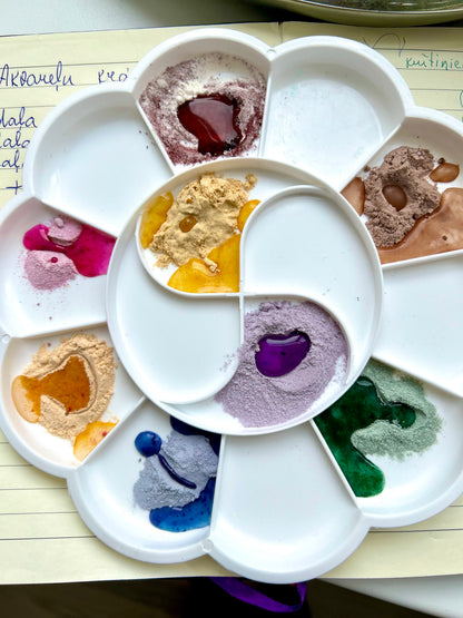 Powdered Watercolor Paints (set of 8 colors)