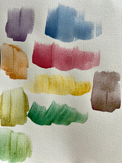 Powdered Watercolor Paints (starter set of 4 colors)